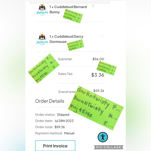 1 OWNER! AUTH SALES RECEIPT! RETIRED BNWT Jellycat Cuddlebud Bernard Bunny PFSF - Picture 14 of 15